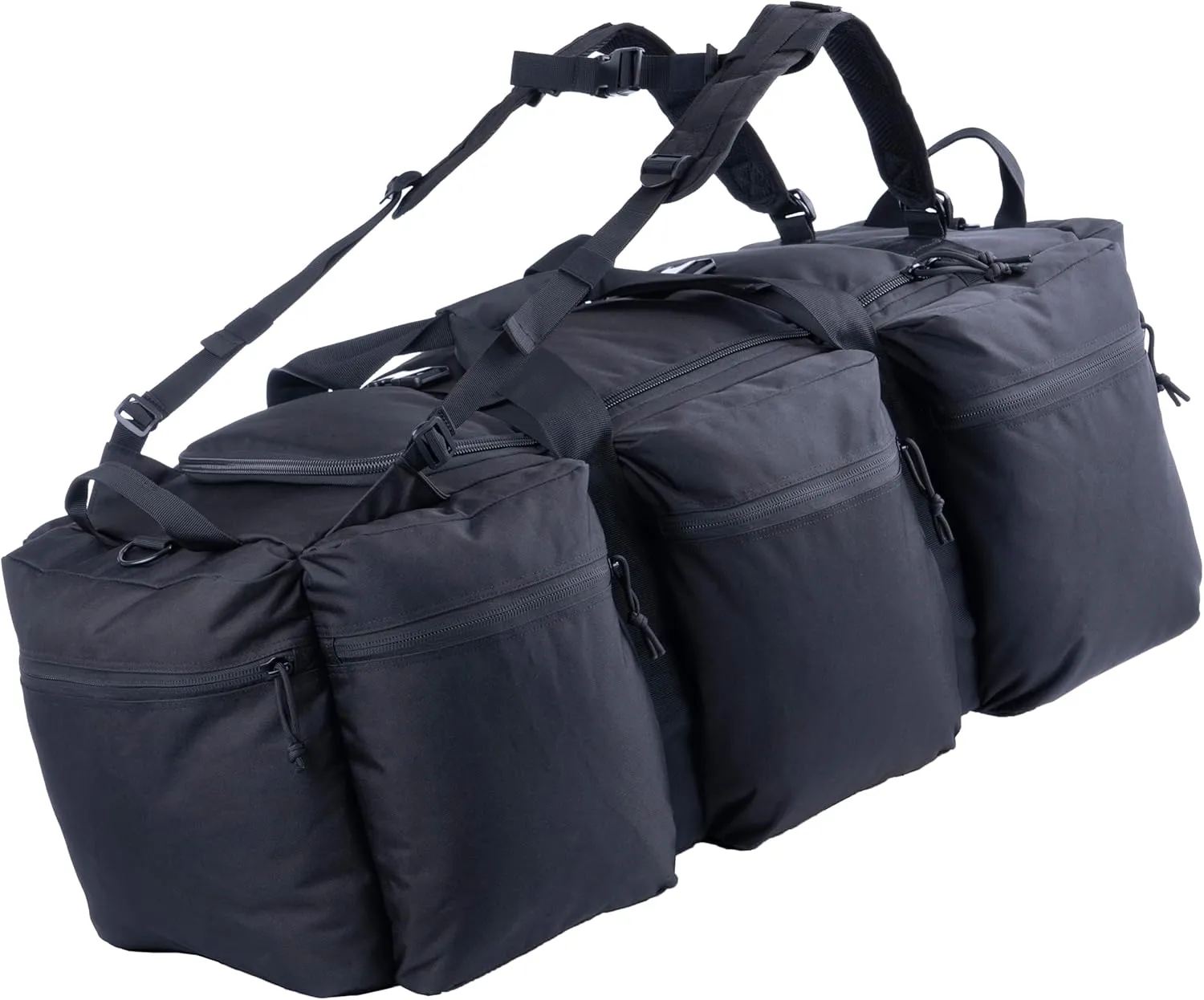 100L Large Military Duffle Bag Deployment Duffel Bag Sports Equipment Travel Luggage Bag with Detachable Backpack Straps