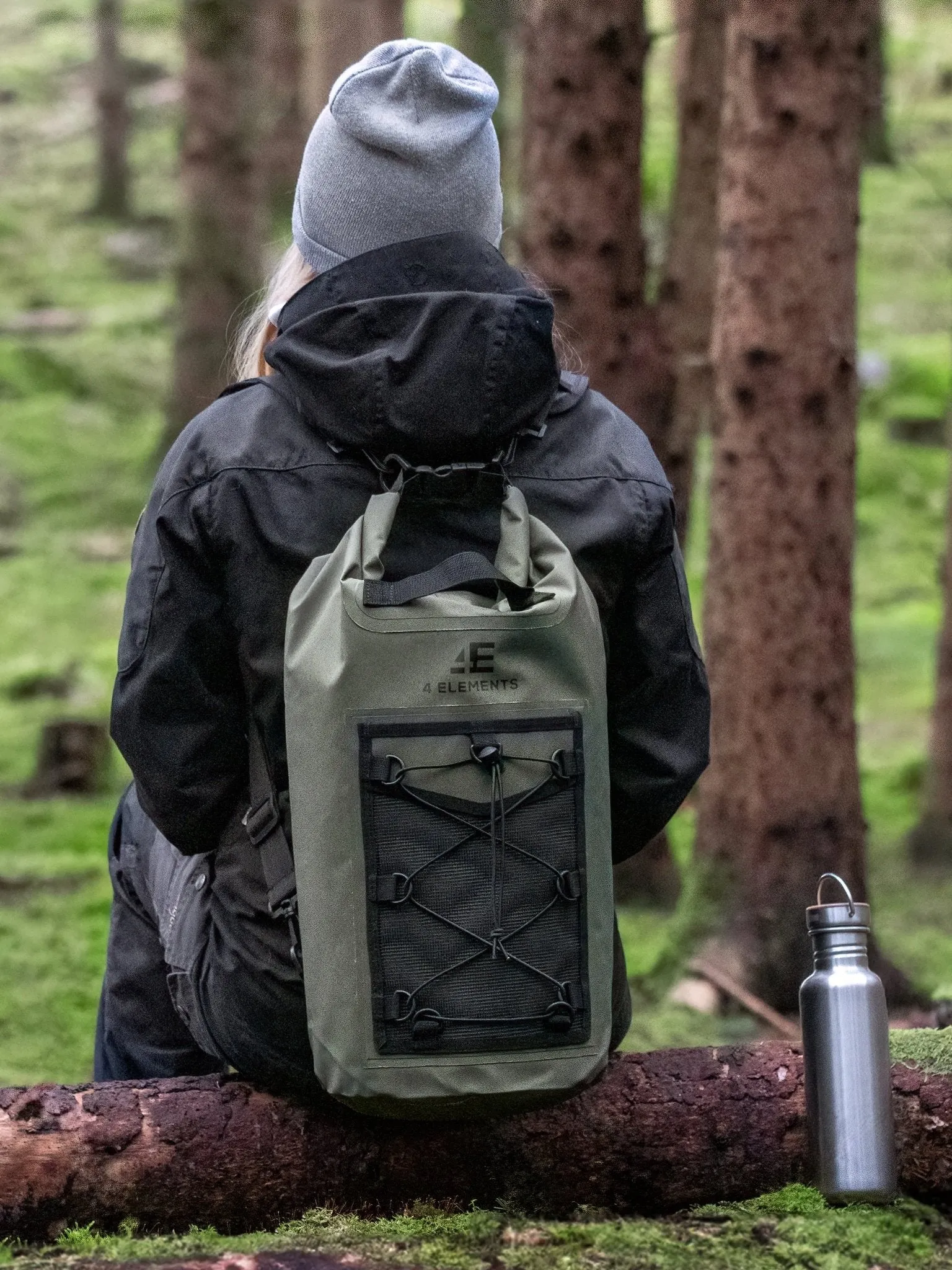 4 Elements - Waterproof bag and Dry Bag Roll Top waterproof Rucksack, Wet bag & Hiking, waters sports or camping bag, 20L drybag