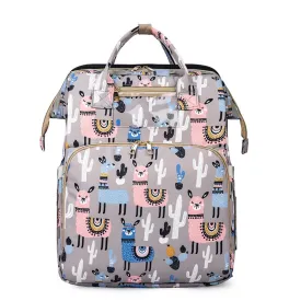 Abracadabra Printed Diaper Bag - Llama