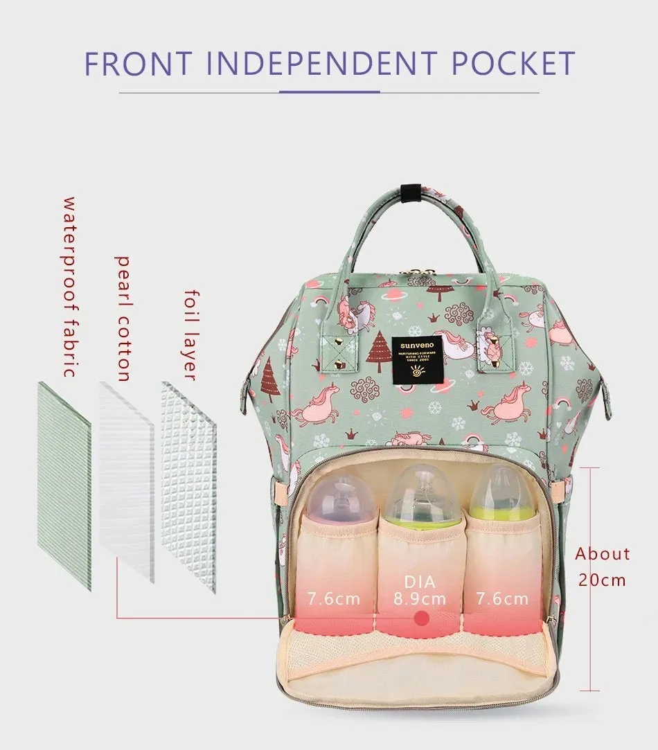 Abracadabra Printed Diaper Bag - Unicorn
