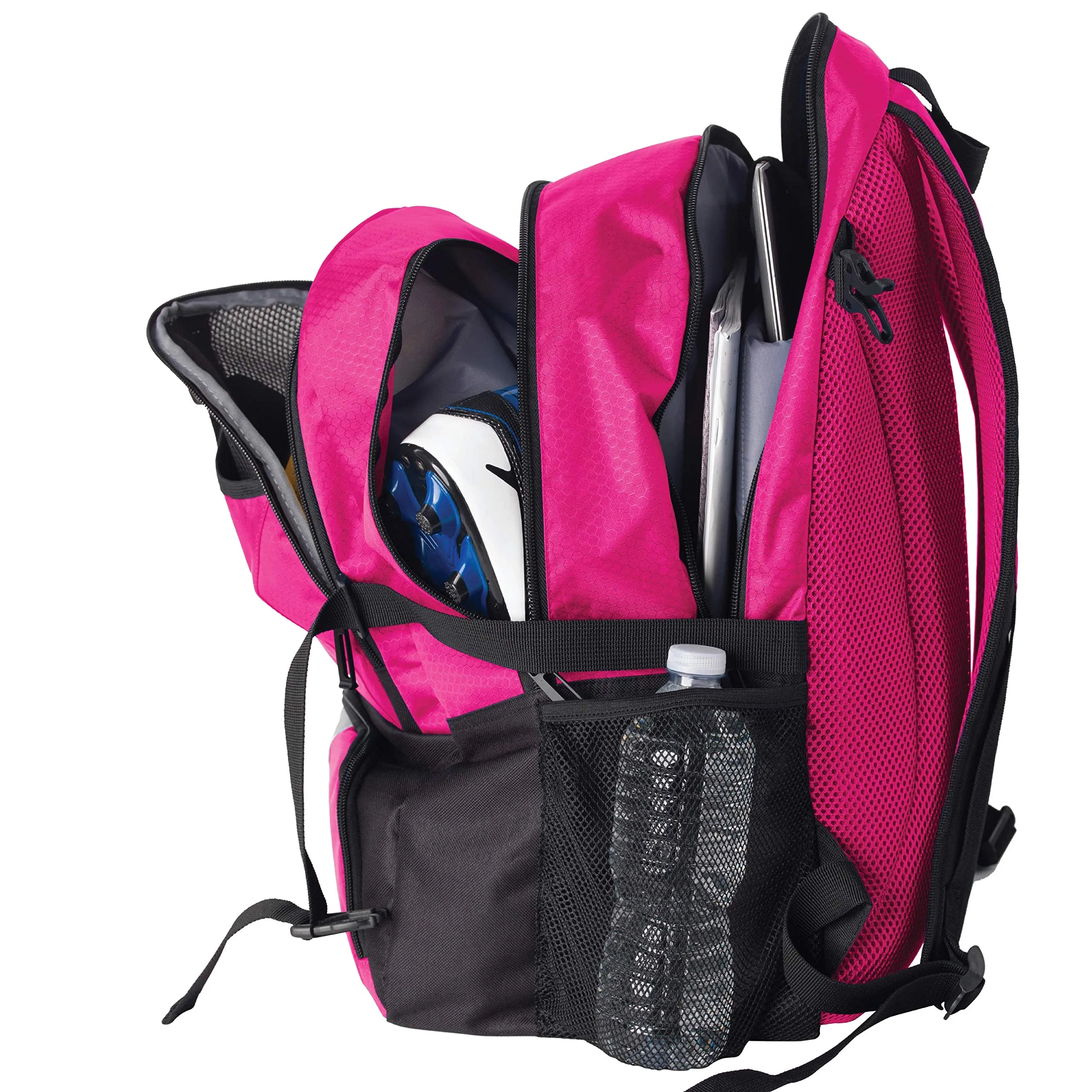 Athletico National Soccer Bag - Backpack for Soccer, Basketball & Football Includes Separate Cleat and Ball Holder (Pink)
