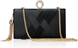 BABEYOND Clutch Purses for Women - Evening Bag Tassel Pendant Clutch for Bride Party Prom Wedding