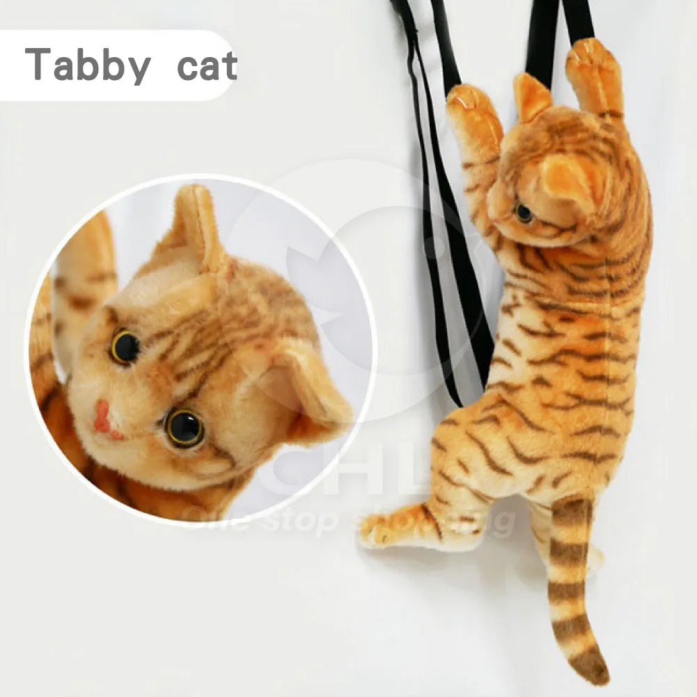 Cat backpack Super cute simulated cat stuffed toy backpack Direct delivery from Japan Soft touch Unique and interesting cute cat backpack for adults and children Fluffy kitten backpack