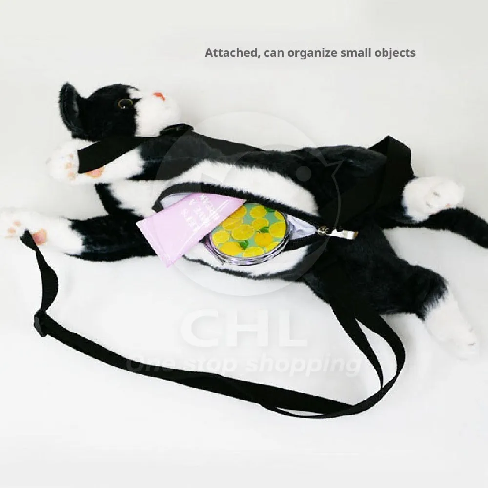 Cat backpack Super cute simulated cat stuffed toy backpack Direct delivery from Japan Soft touch Unique and interesting cute cat backpack for adults and children Fluffy kitten backpack