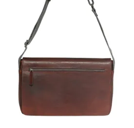 Chocolate Leather Laptop Satchel #3909