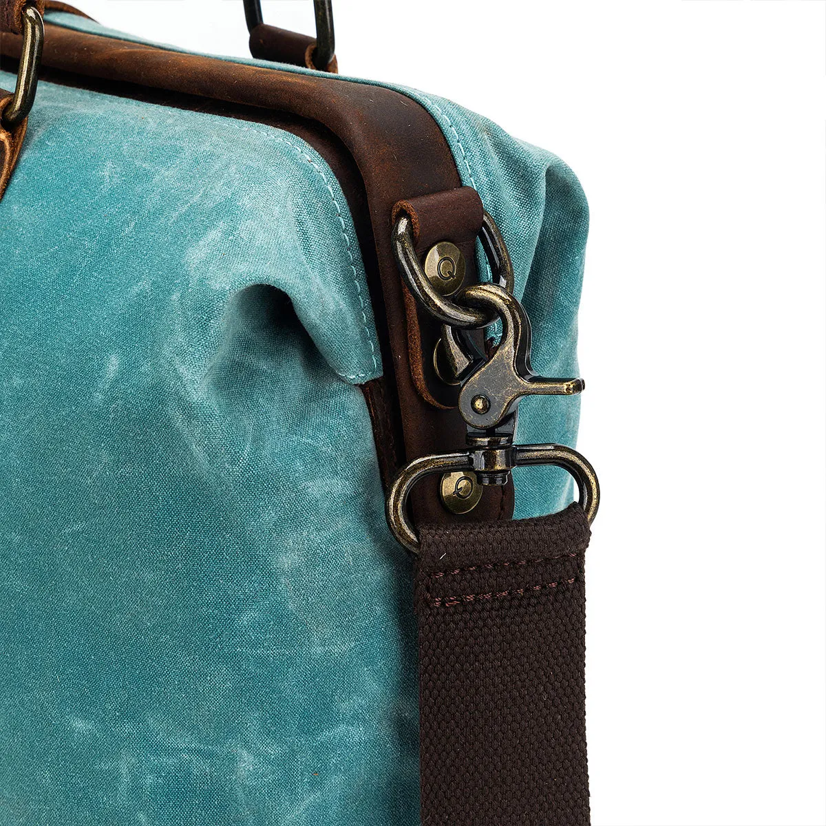 della Q Maker's Canvas Satchel - Teal