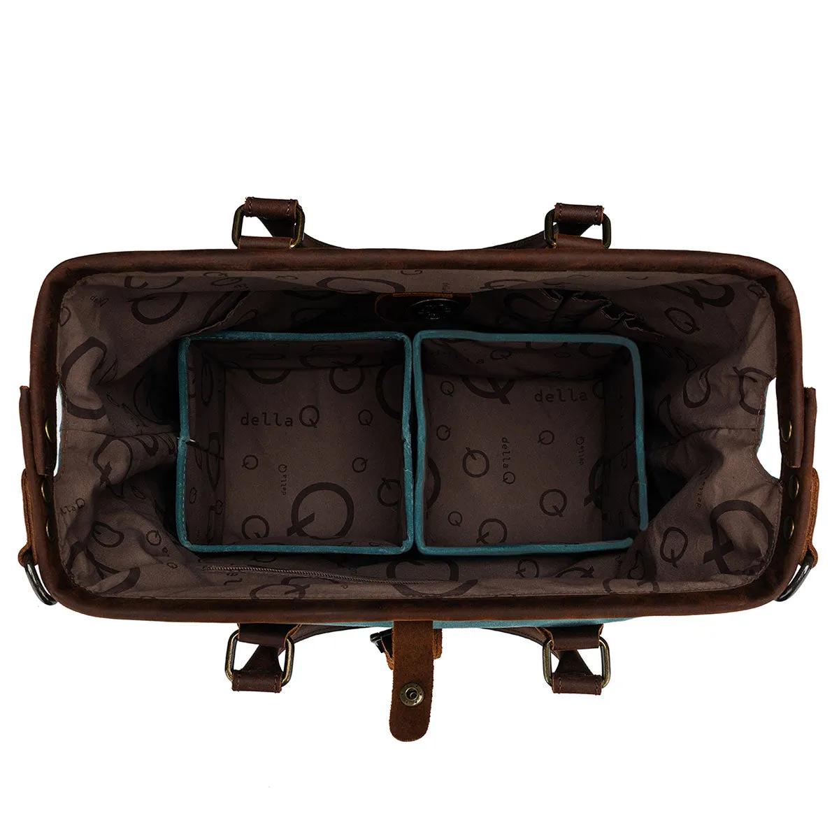 della Q Maker's Canvas Satchel - Teal