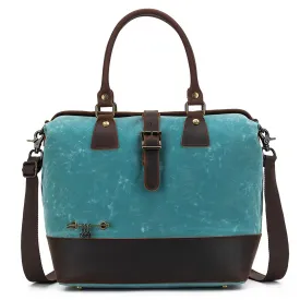della Q Maker's Canvas Satchel - Teal