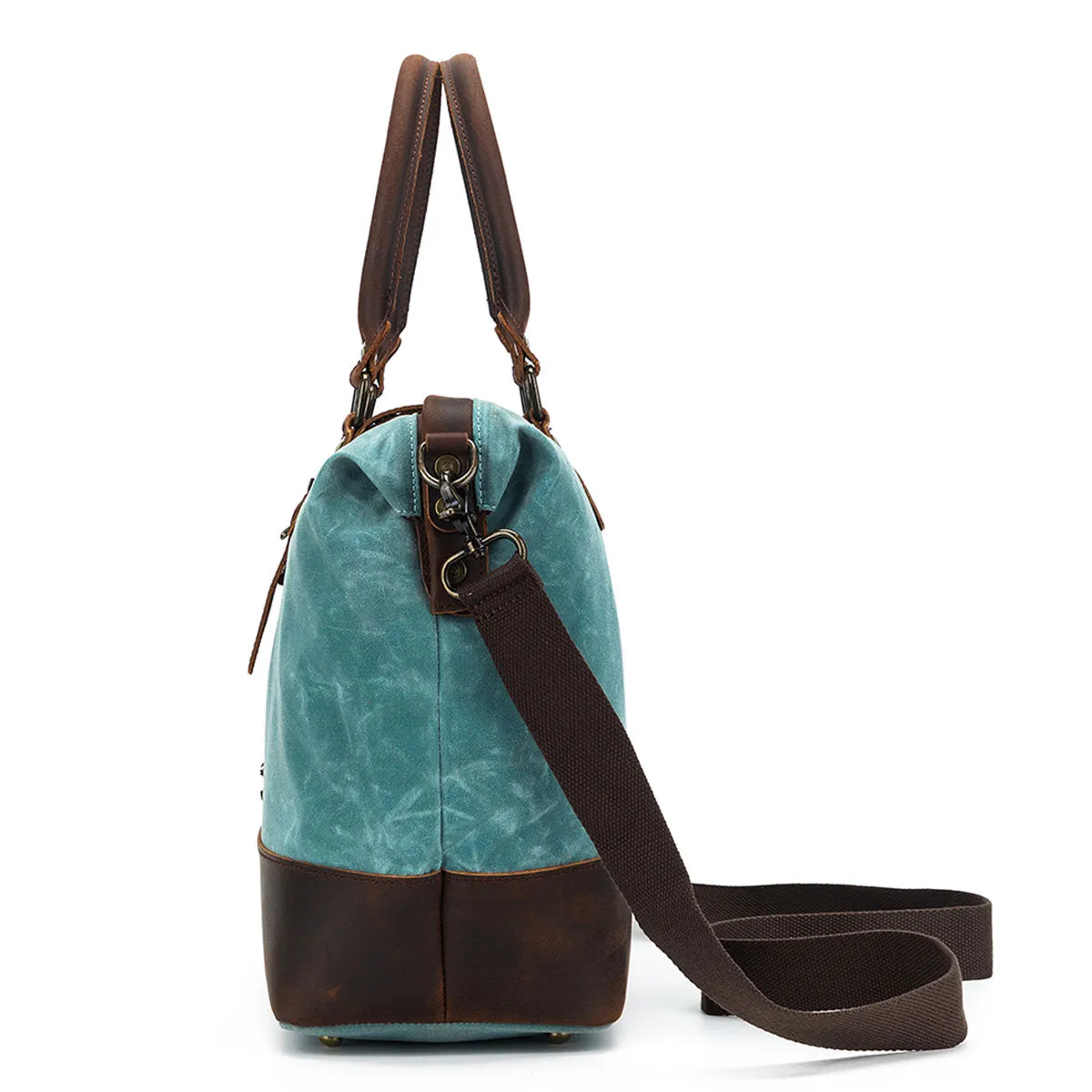 della Q Maker's Canvas Satchel - Teal
