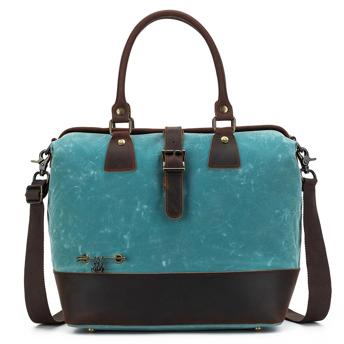 della Q Maker's Canvas Satchel - Teal