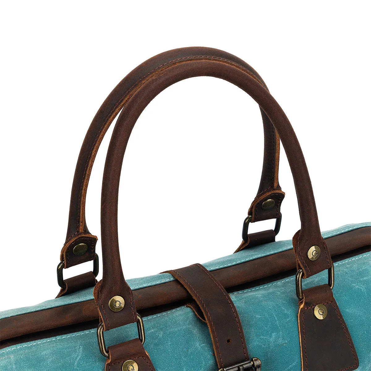 della Q Maker's Canvas Satchel - Teal