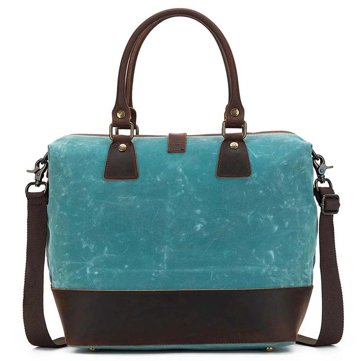 della Q Maker's Canvas Satchel - Teal