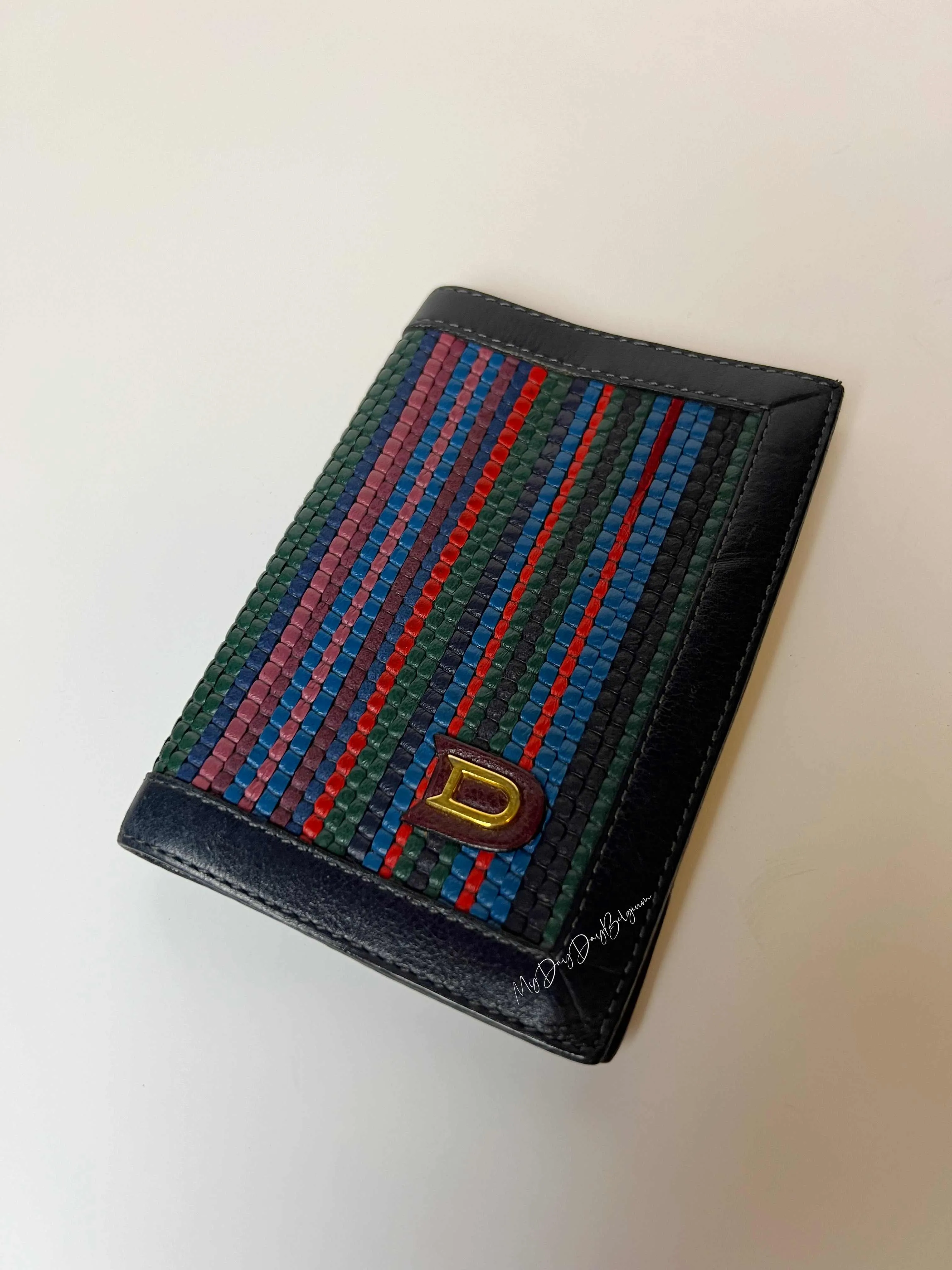 Delvaux cardholder toile de cuir