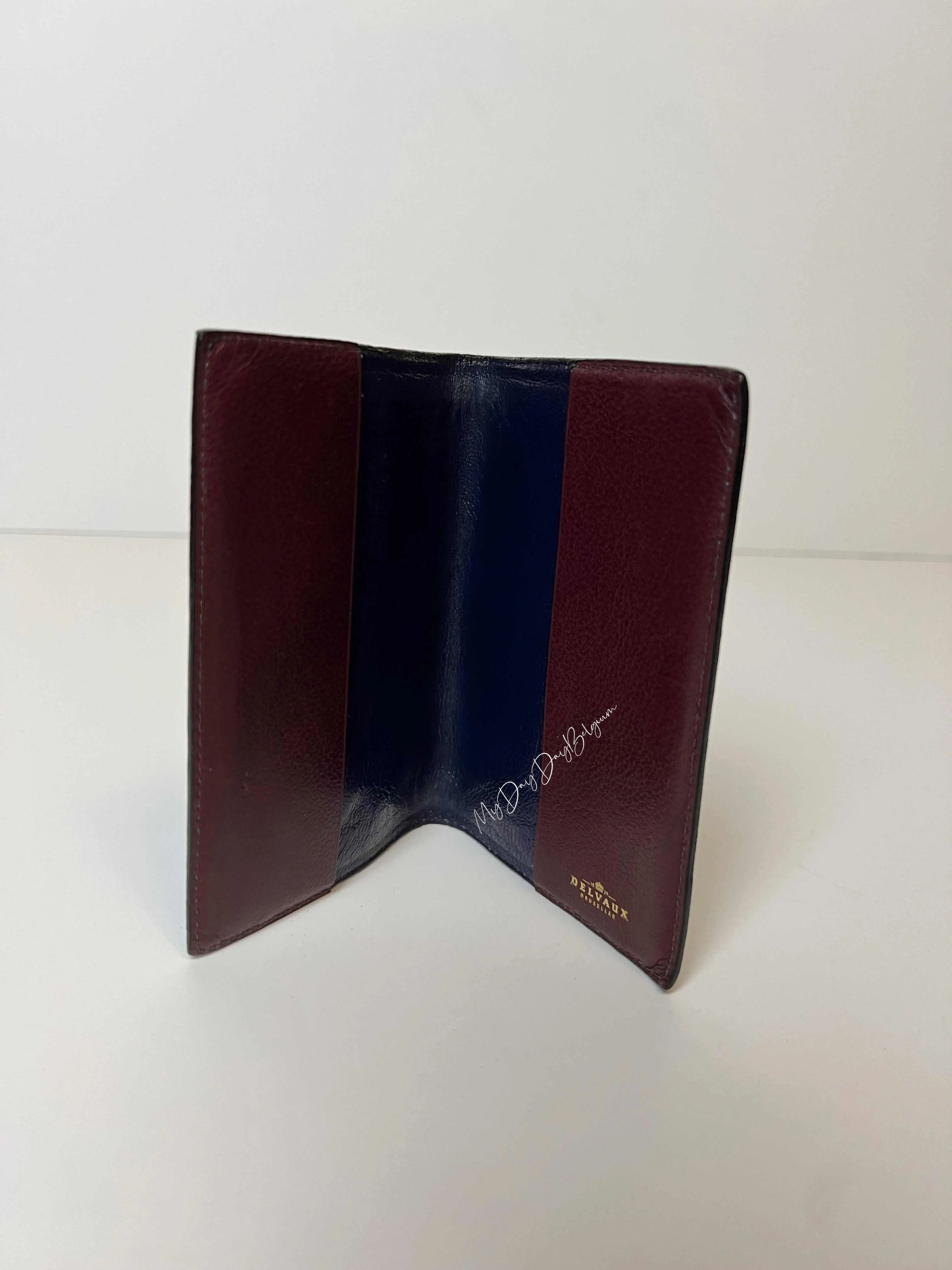 Delvaux cardholder toile de cuir