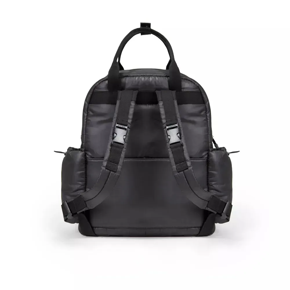 Diaper Bag Backpack with Portable Changing Pad Water Resistant Shell - Black