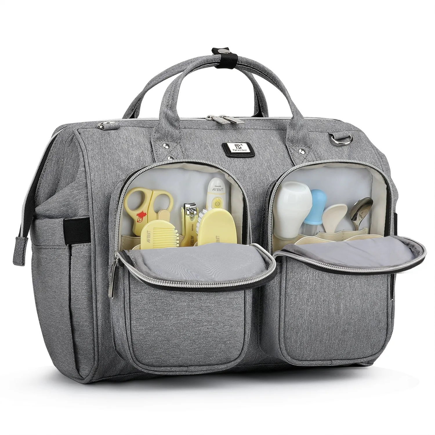 Diaper Tote Bag with Free Stroller Hook and Changing Pad | Pomelo Best