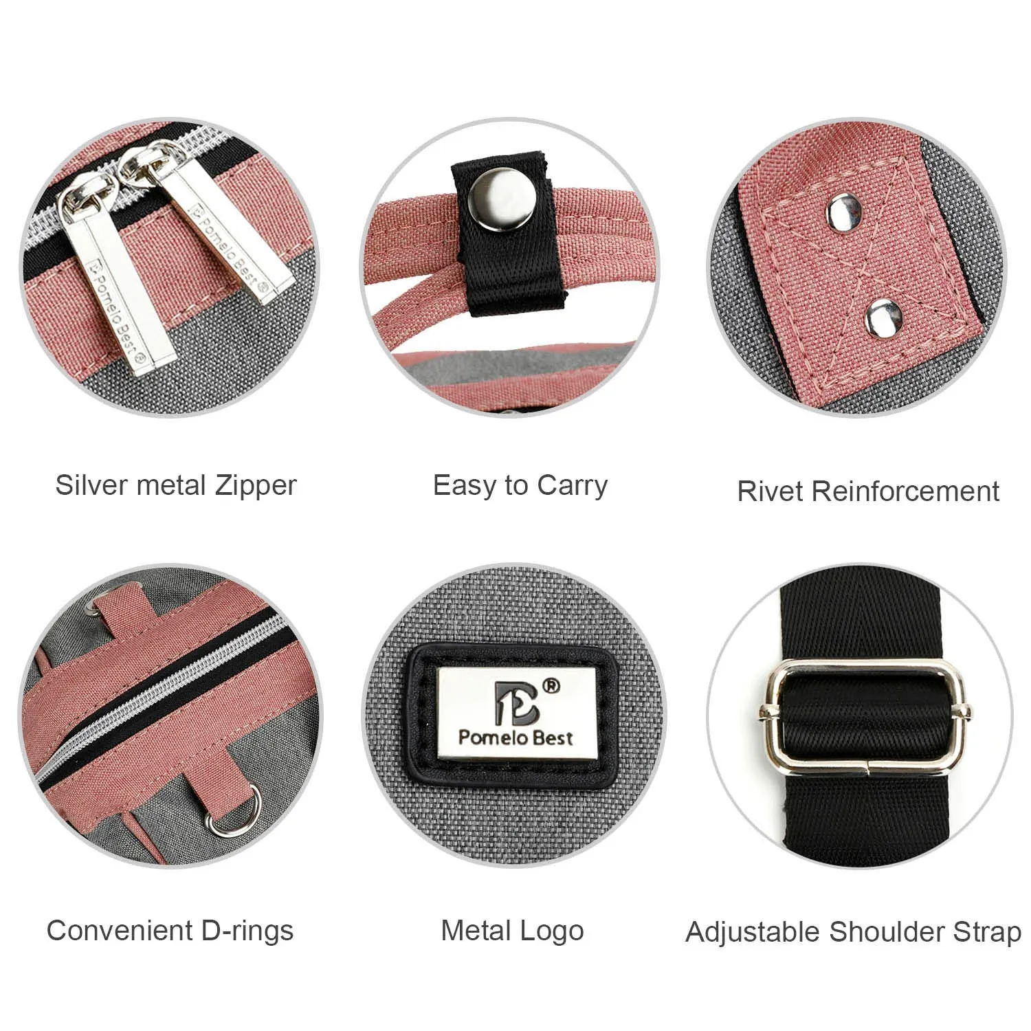 Diaper Tote Bag with Free Stroller Hook and Changing Pad | Pomelo Best