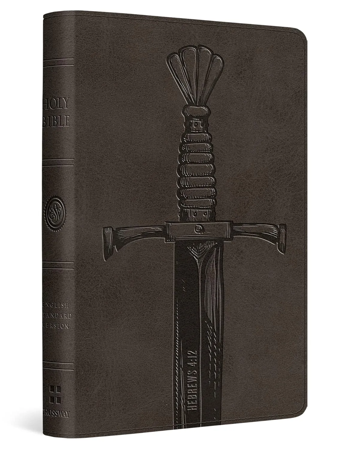 ESV Compact Bible (TruTone, Silver, Sword Design) Imitation Leather  Illustrated, February 29, 2016