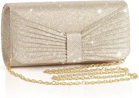 Evening Bag Clutch Purses for Women Wedding Bag Sparkling Party Handbag with Detachable Chain