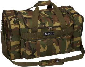 Everest Woodland Camo Duffel Bag, Camouflage, One Size
