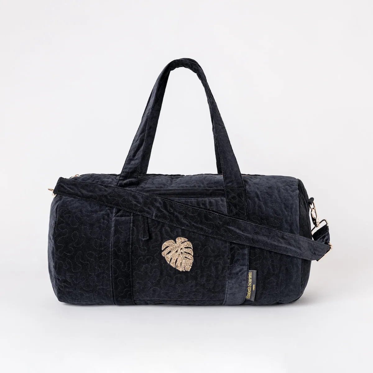 Gold Jungle Leaf Overnight Bag
