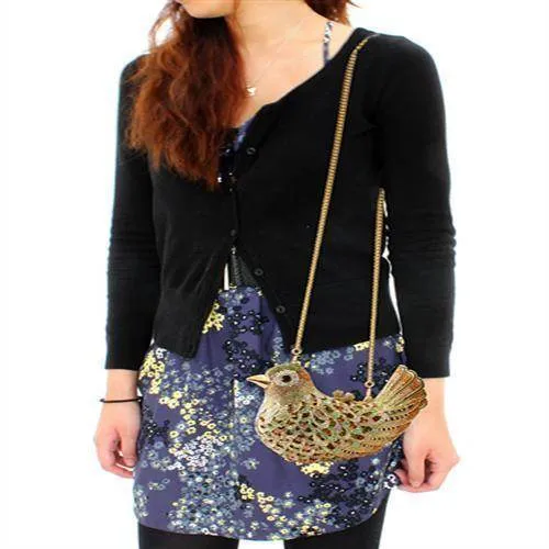 Gold White Metal Clutch with Top Grade Crystal