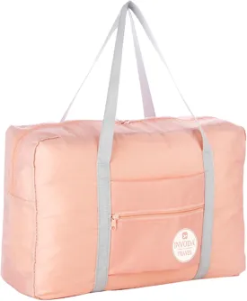 INVODA Travel Duffel Bag for Women Men Foldable Luggage Bags Sports Gym Bag Spirit Airlines Personal Item Carry on Weekender Overnight Bag (Pink)