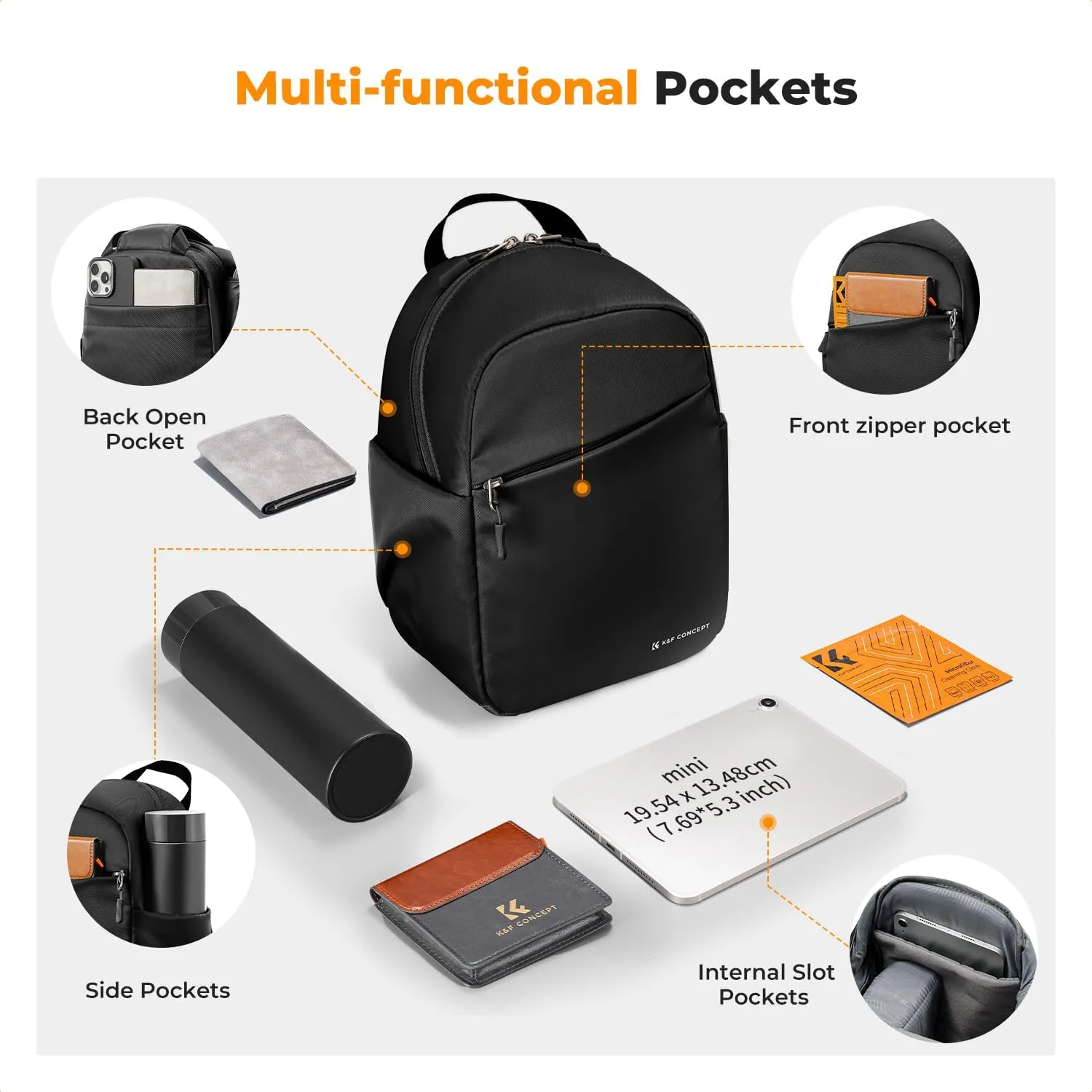 K&F Concept Small Camera Bag for Photographer, Camera Sling Crossbody bag for DSLR/SLR/Mirrorless Camera, Compact Camera Case for Men and Women