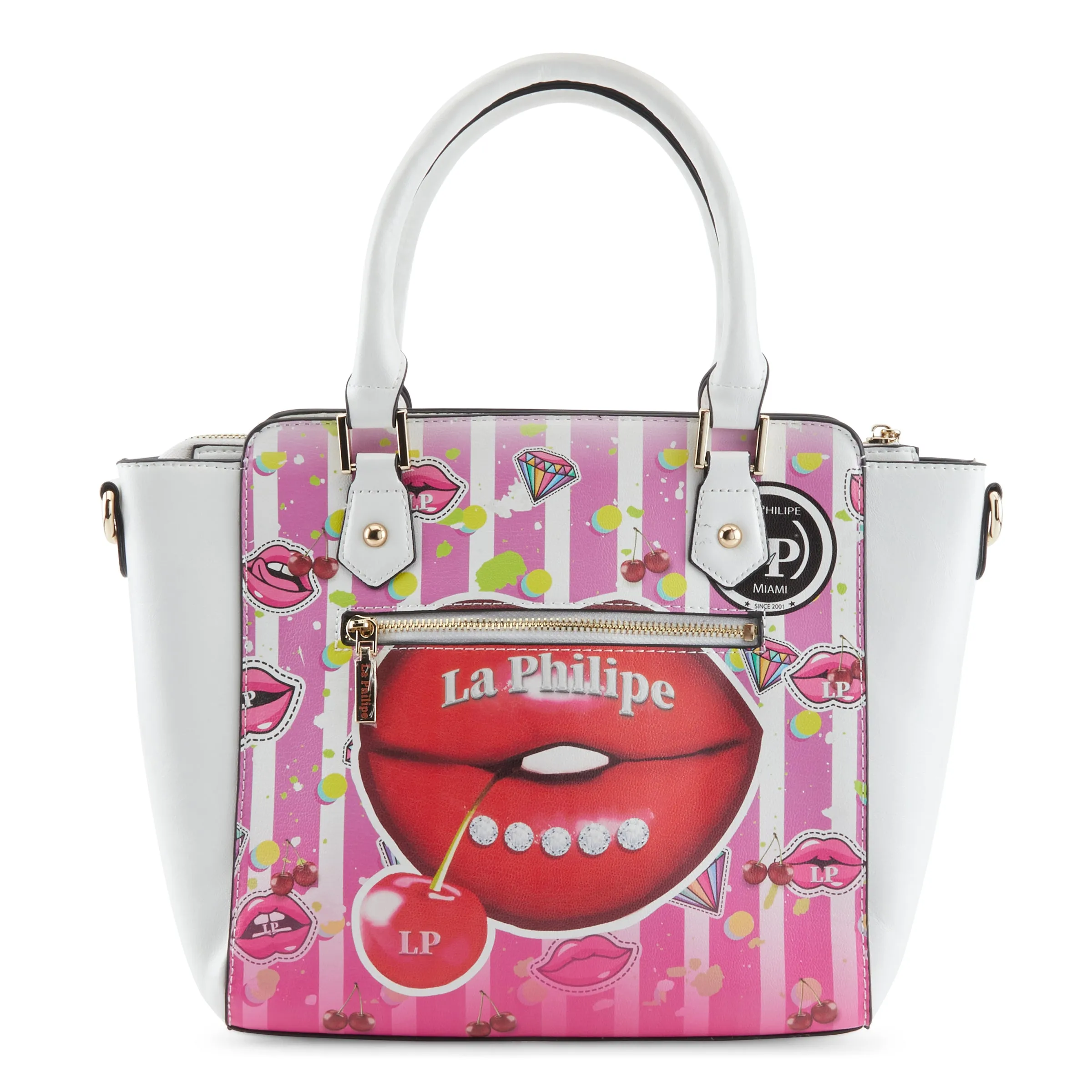 LA PHILIPE LP1022-18 JUICY LIPS HANDBAG-SATCHEL