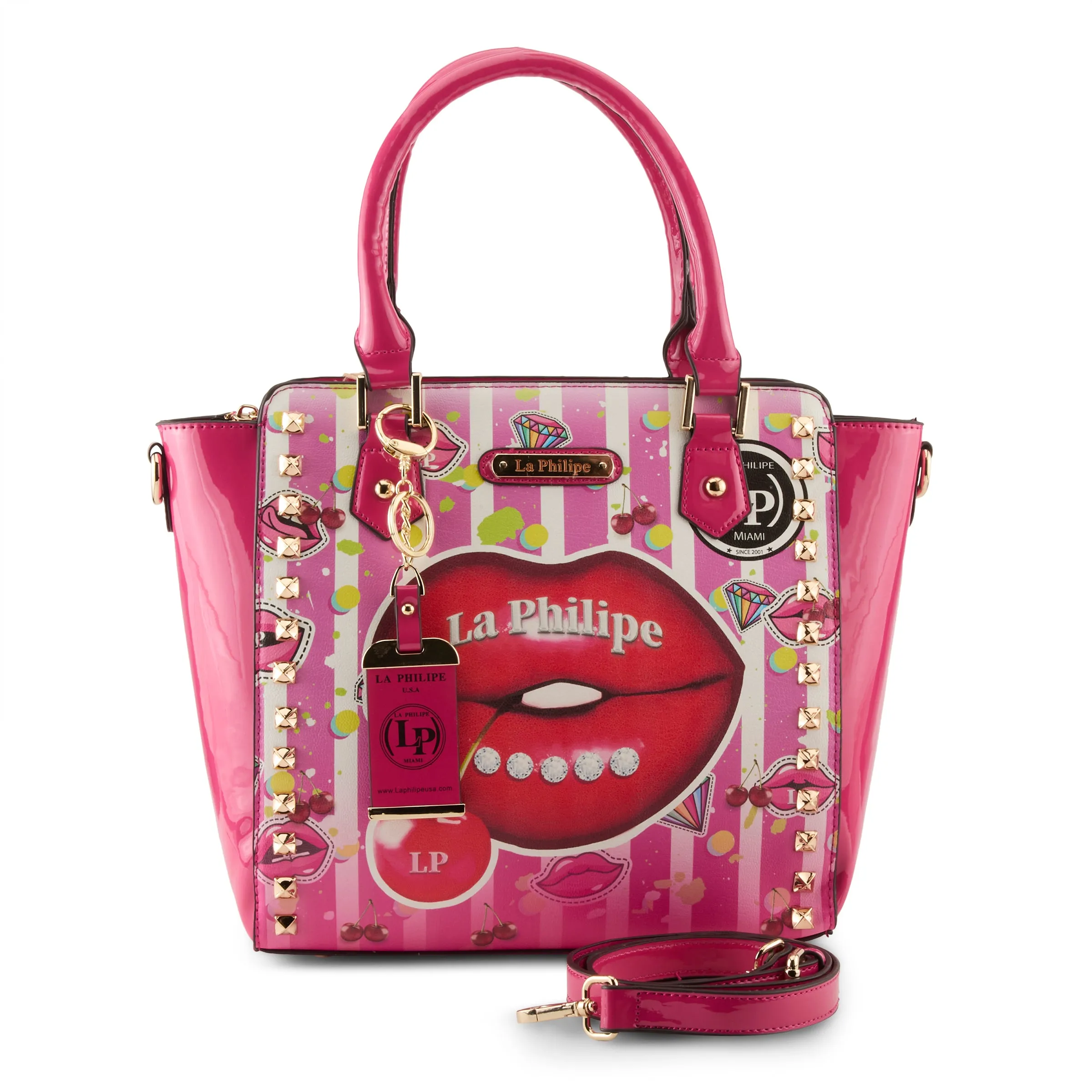 LA PHILIPE LP1022-18 JUICY LIPS HANDBAG-SATCHEL