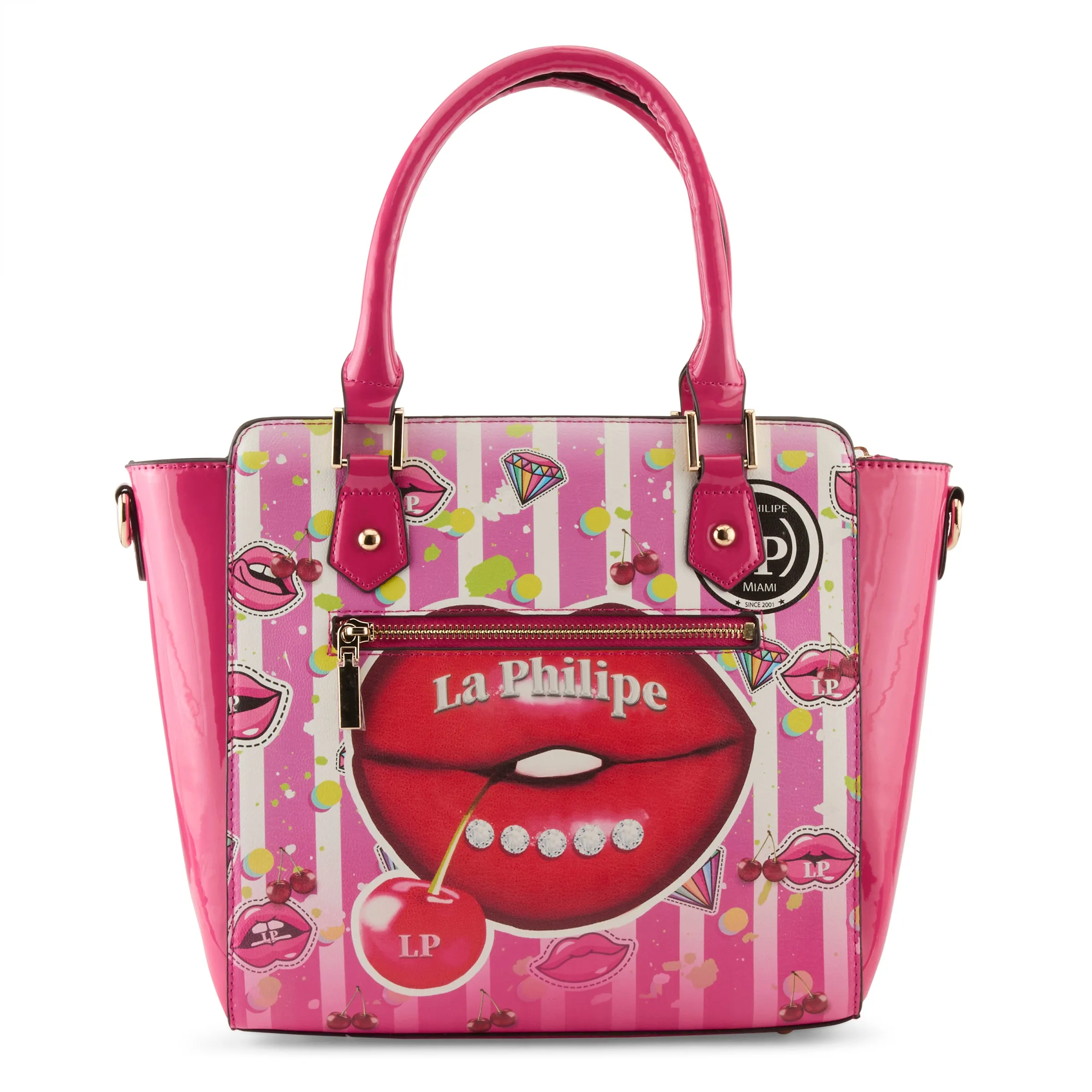 LA PHILIPE LP1022-18 JUICY LIPS HANDBAG-SATCHEL