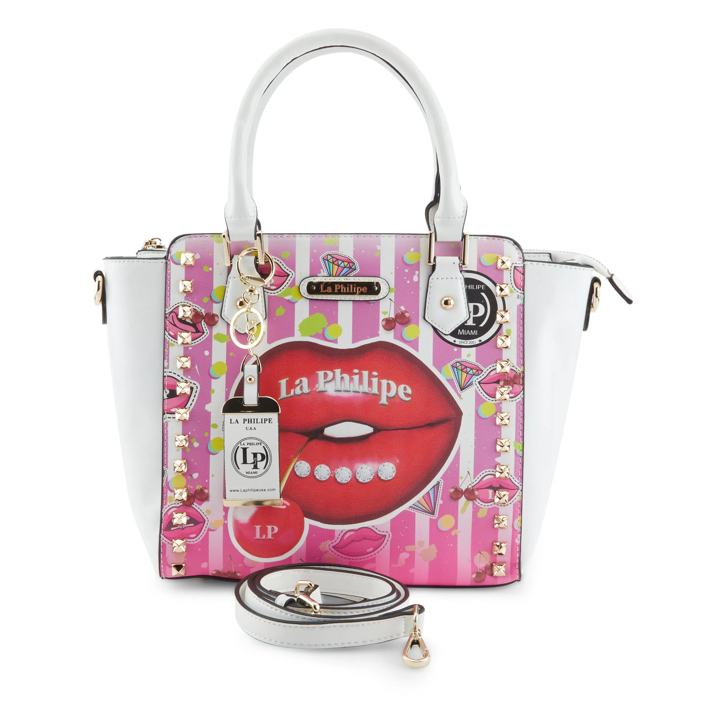 LA PHILIPE LP1022-18 JUICY LIPS HANDBAG-SATCHEL