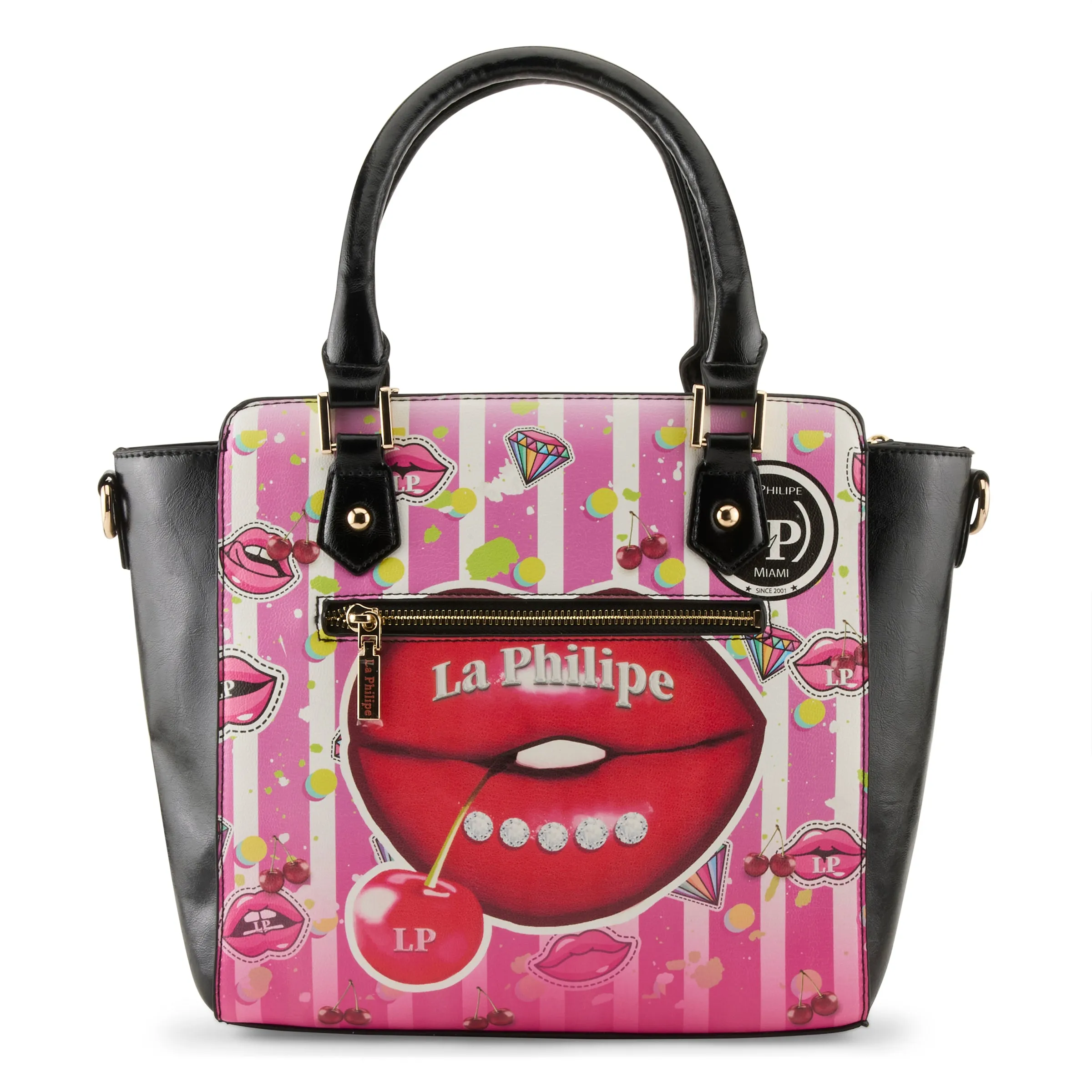 LA PHILIPE LP1022-18 JUICY LIPS HANDBAG-SATCHEL