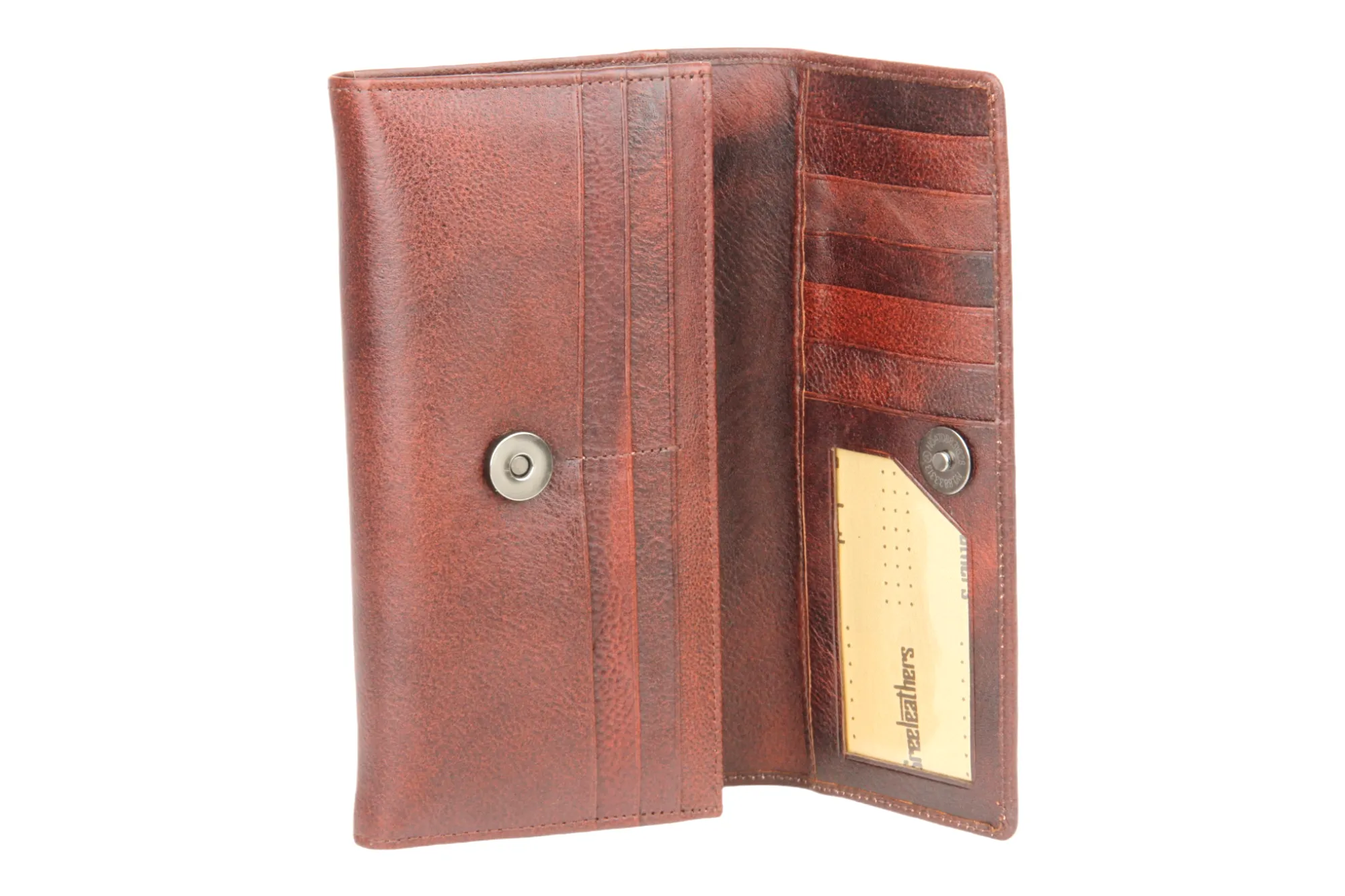 Ladies Premium leather clutch 54504 (BROWN)