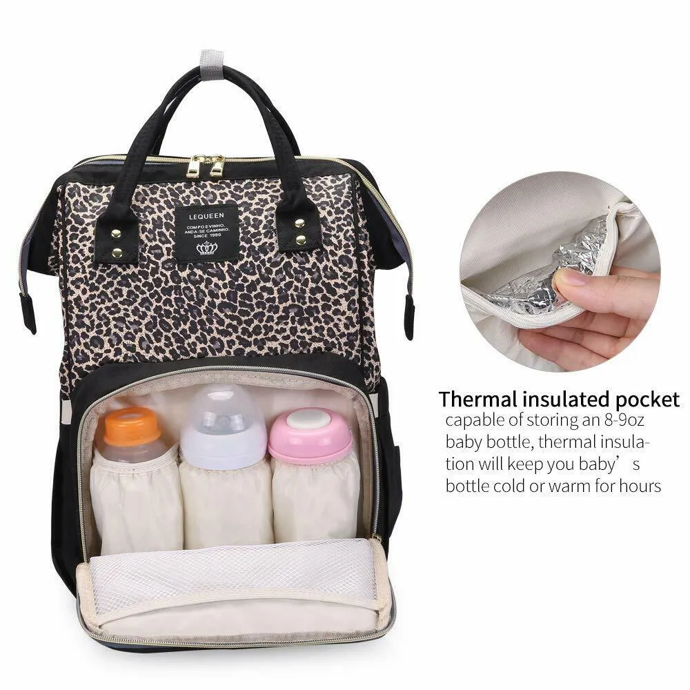Leopard Design Baby Diaper Bag
