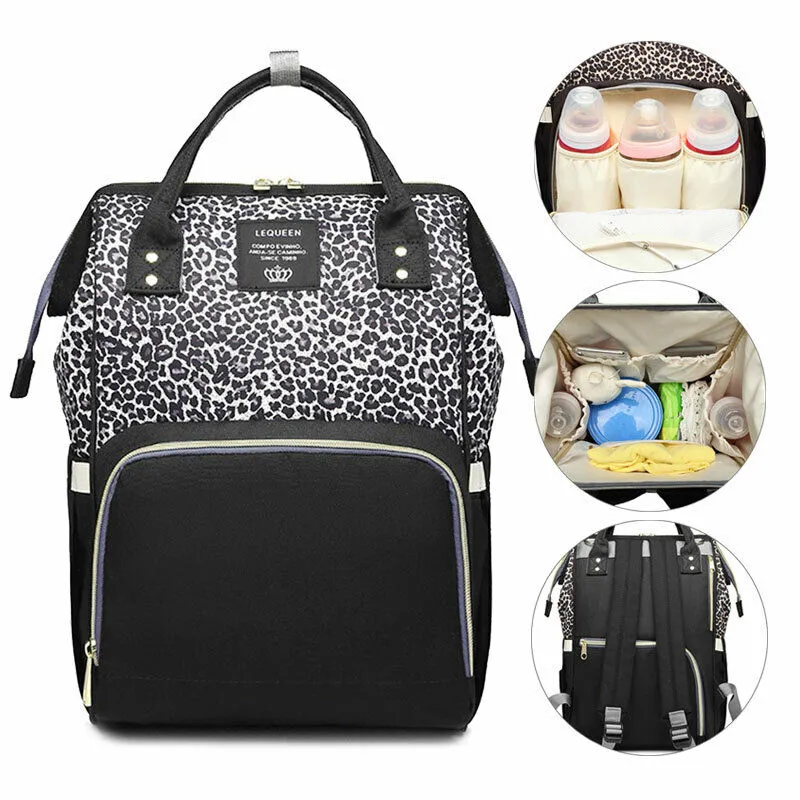 Leopard Design Baby Diaper Bag