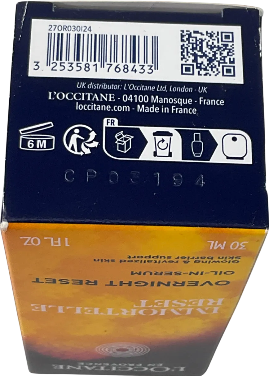 Loccitane Immortelle Reset Overnight Serum 30ml
