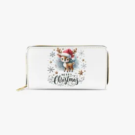 Long Type Zipper Purse - Christmas, Reindeer