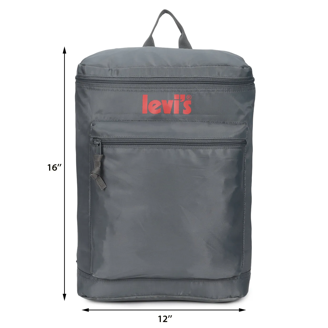 Men's Grey Solid Rucksack