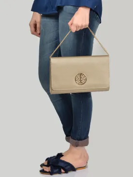 Metal Logo Clutch
