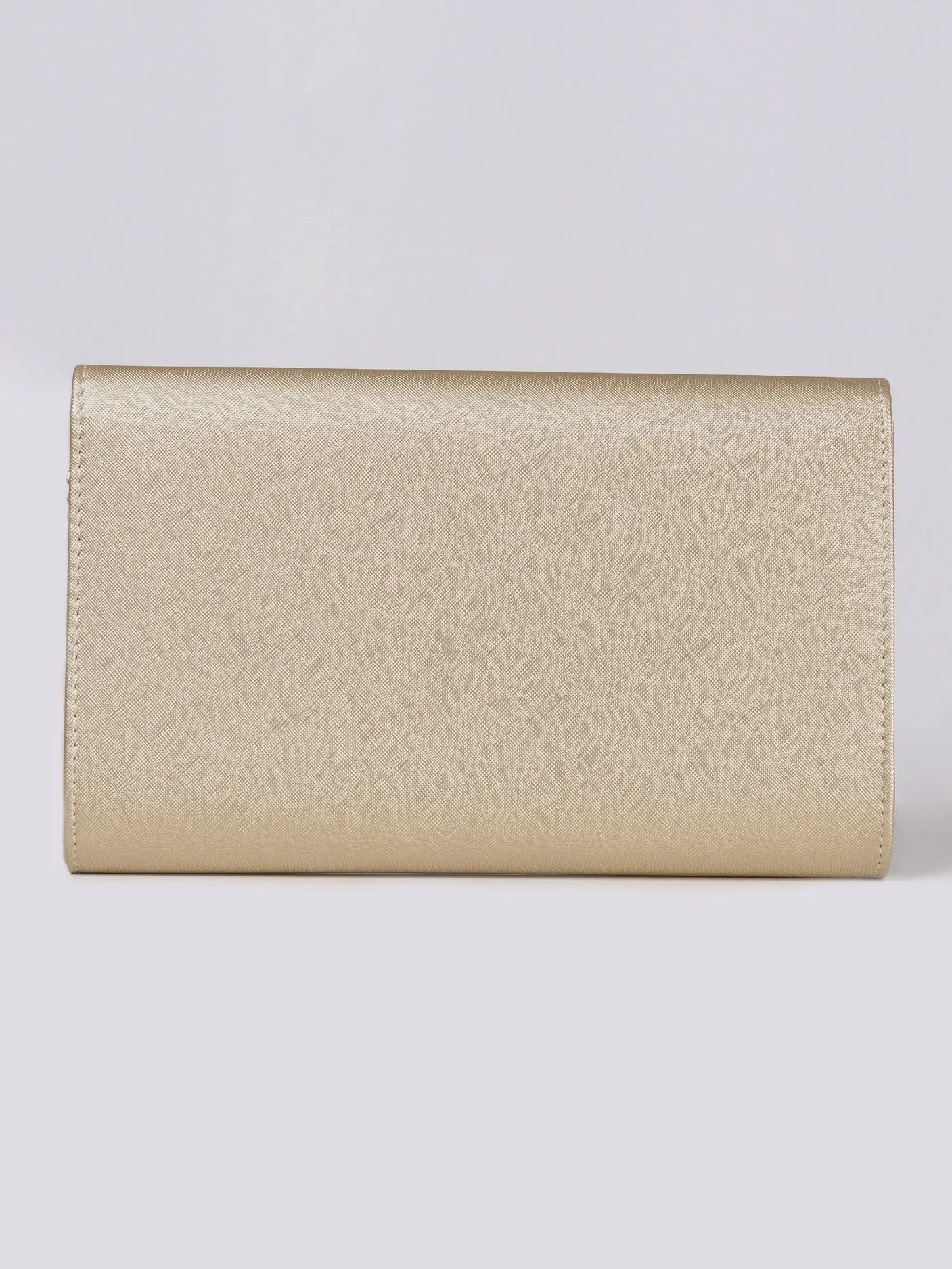 Metal Logo Clutch