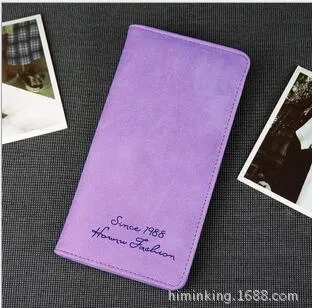 Minimalist Designer Slim Long Bifold Women Wallet Female Clutch Leather Brand Coin Purse Ladies Card Holder Money Dollar Cuzdan