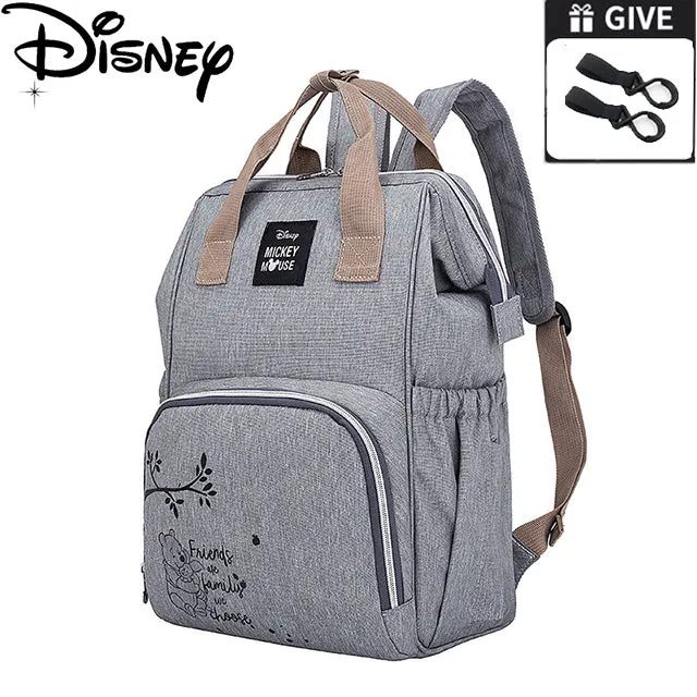 Multifunctional Diaper Bag Backpack Disney Minnie Mickey Baby Bags