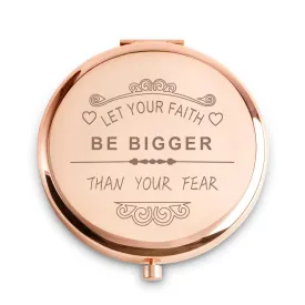 Personalized Gifts for Women Girls, Inspirational Compact Mirror, 2025 Graduation Gifts for Her, Mothers Day Birthday Gift for Mom Wife Sister Daughter Niece Granddaughter, Friendship Gifts for Friend