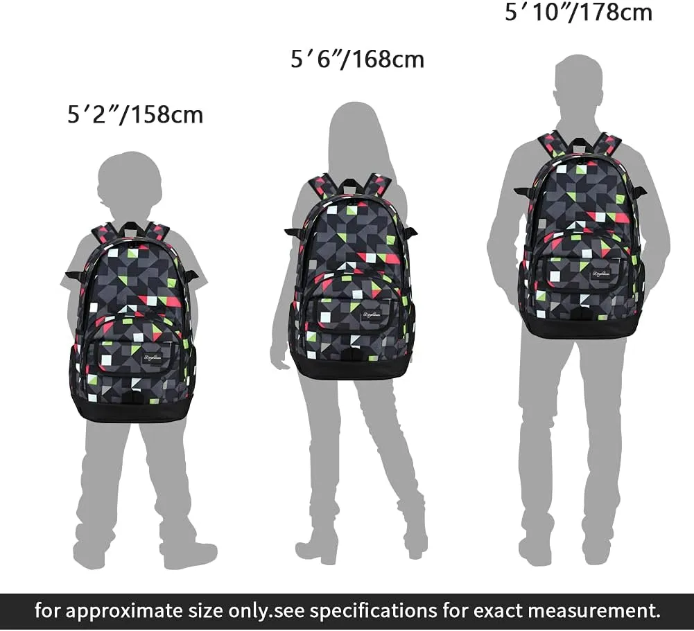 rickyh style School Backpack Travel Bag for Men & Women Lightweight College Back Pack with Laptop Compartmen