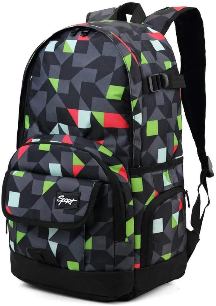 rickyh style School Backpack Travel Bag for Men & Women Lightweight College Back Pack with Laptop Compartmen