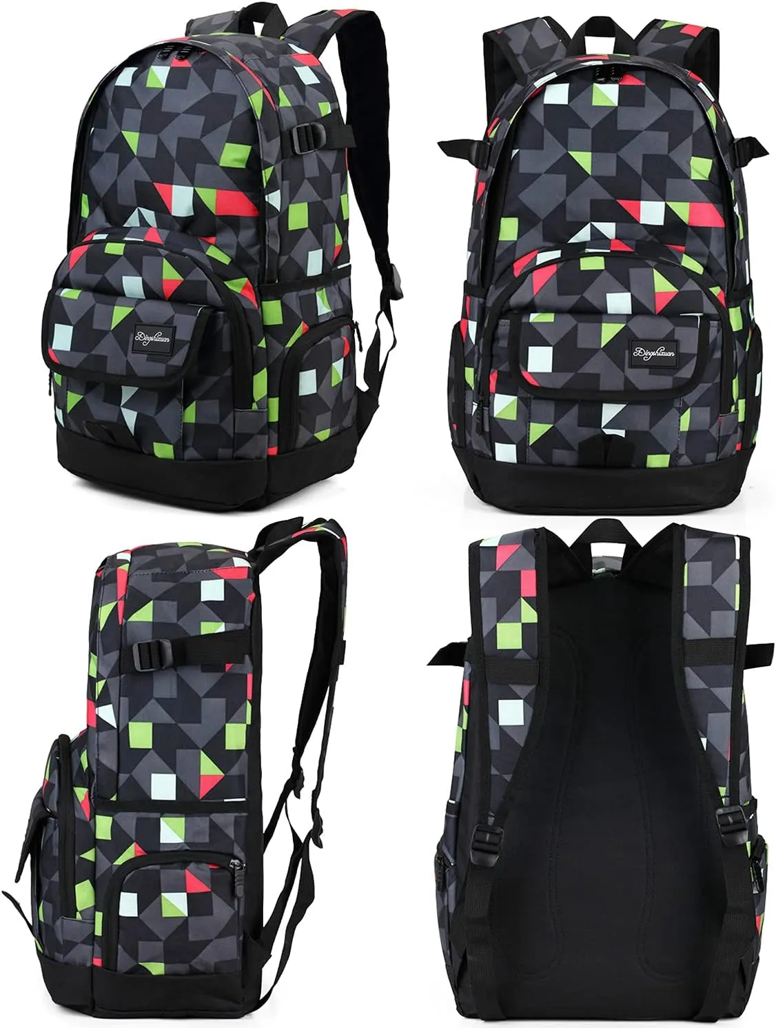 rickyh style School Backpack Travel Bag for Men & Women Lightweight College Back Pack with Laptop Compartmen