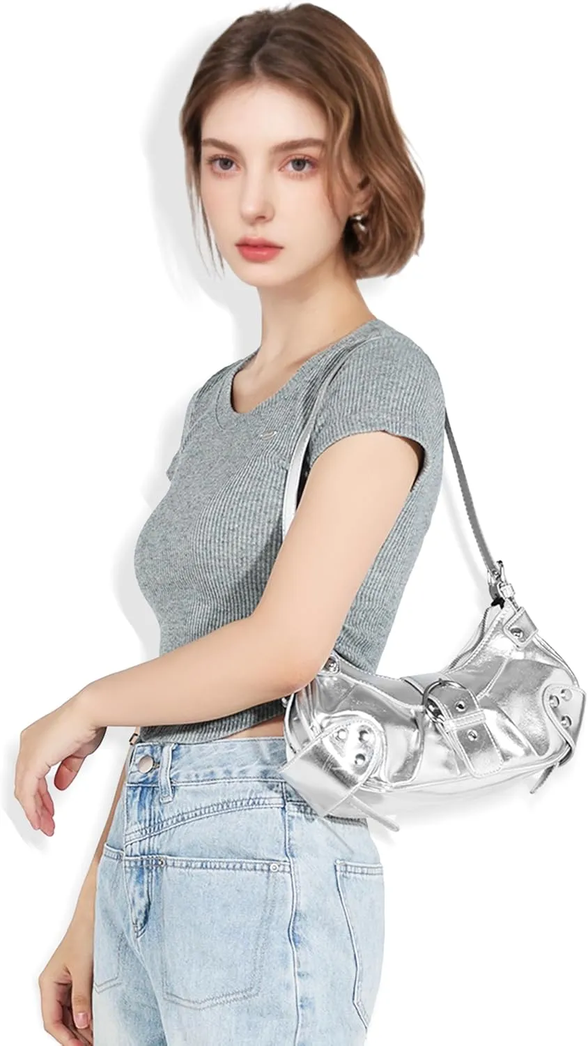 Shoulder Bag for Women - PU Leather Purse Adjustable Strap Hobo Crossbody Handbag with Zipper Closure