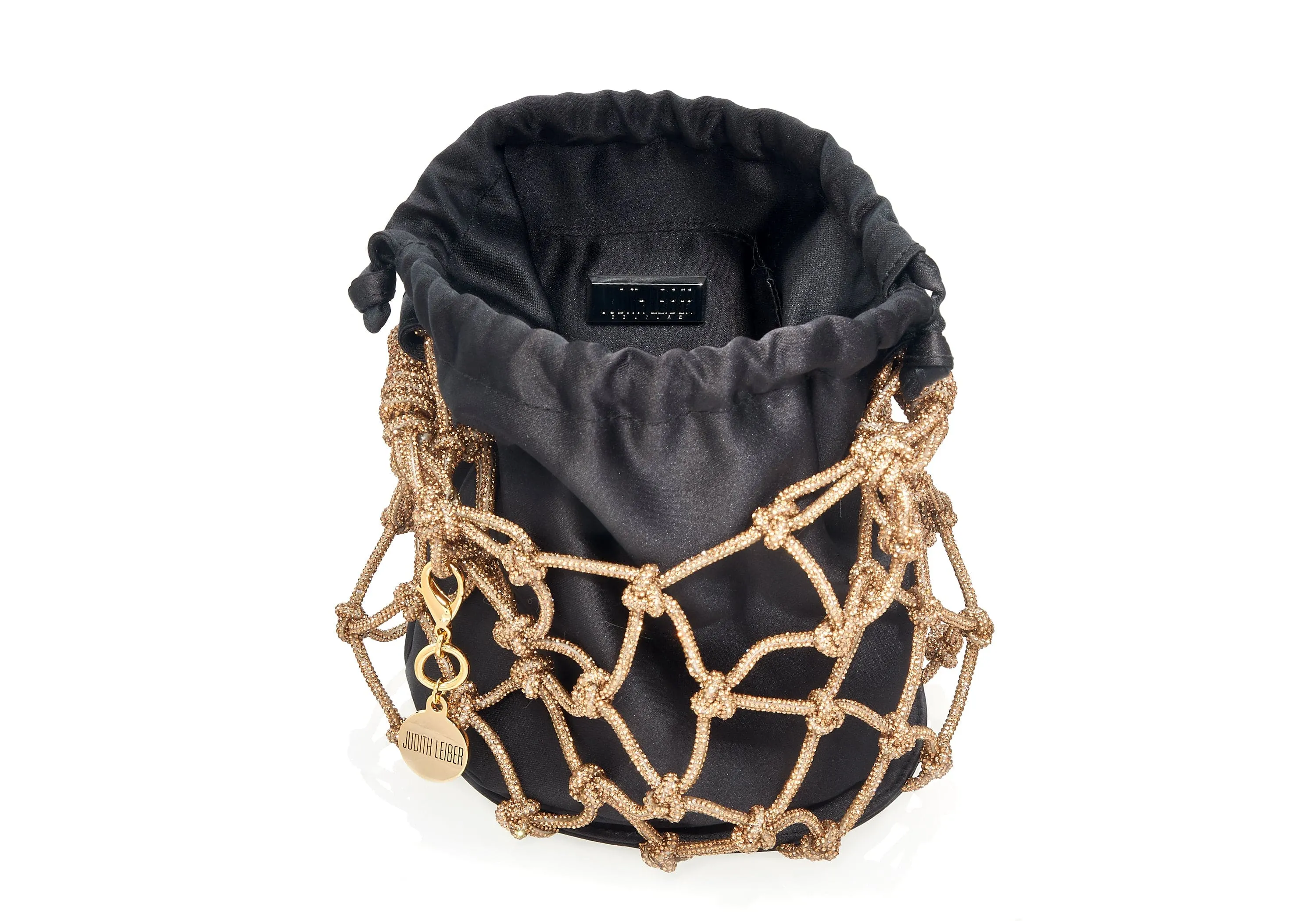 Sparkle Net Pouch Gold Black