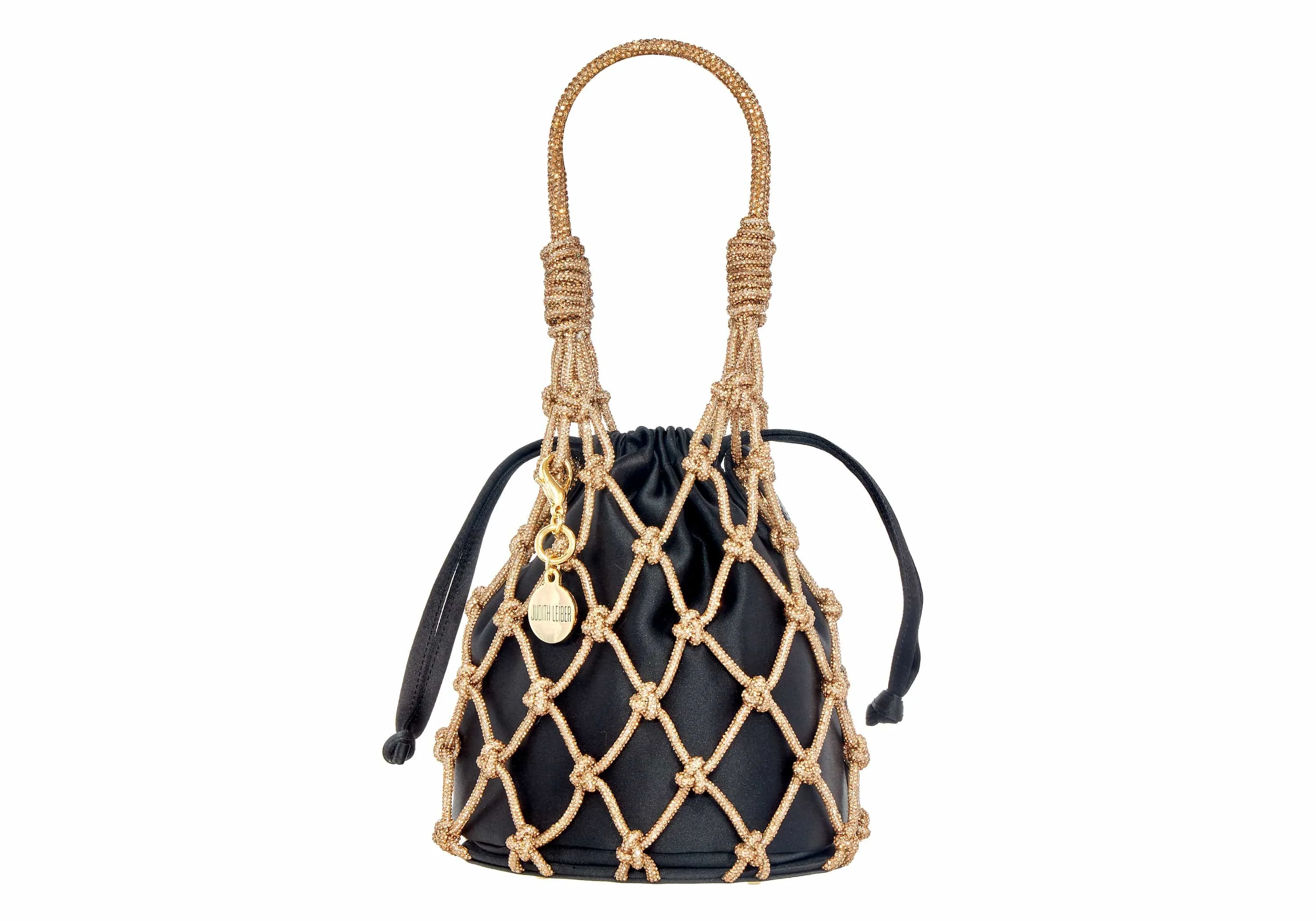 Sparkle Net Pouch Gold Black
